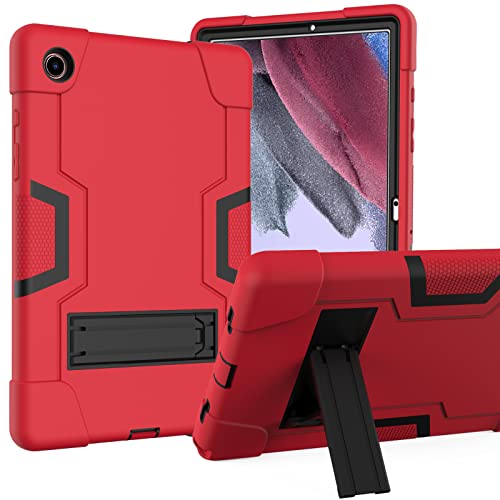 Hülle für Samsung Galaxy Tab A8 10,5 Zoll 2022 (SM-X200/X205/X207), hybrid-schocksicheres, robuste Abdeckung mit Kickstand für Samsung Galaxy Tab A8 10,5 Zoll Rot+Schwarz von DAYI