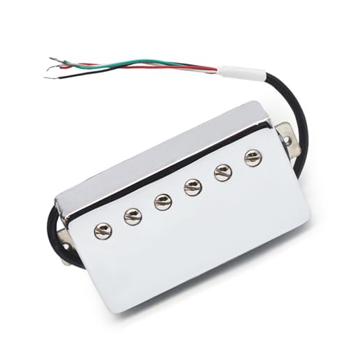 Instrumente Pickup Accessories Doppelspulen-Tonabnehmer Alnico-Magnet Kupfergehäuse Tonabnehmer einzelne weiße Kupfer-Bodenplatte geeignet für LP-E-Gitarre(Neck 50MM) von DAYKET