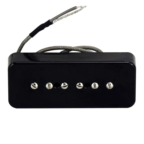 Instrumente Pickup Accessories Geeignet für LP-E-Gitarren-Tonabnehmer Alnico5-Magnet-Seifenkisten-Tonabnehmer(Black-B/eb4) von DAYKET