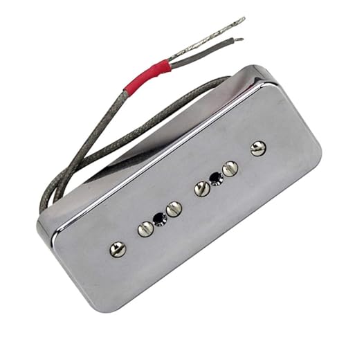 Instrumente Pickup Accessories Geeignet für LP-E-Gitarren-Tonabnehmer Alnico5-Magnet-Seifenkisten-Tonabnehmer(Chrome-N/47e) von DAYKET