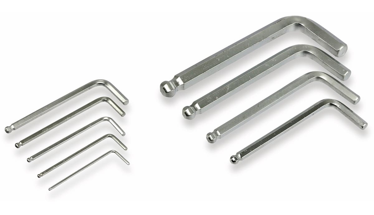 DAYTOOLS Innensechskantschlüssel-Set SLS152, kurz, 9-teilig, 1,5...10 mm von DAYTOOLS