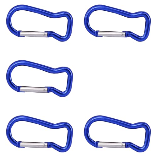 5 Stück Fisch-Form Federclip Outdoor Aluminium Schlüsselanhänger Haken Haken Haken Verbinder von DAYnagh