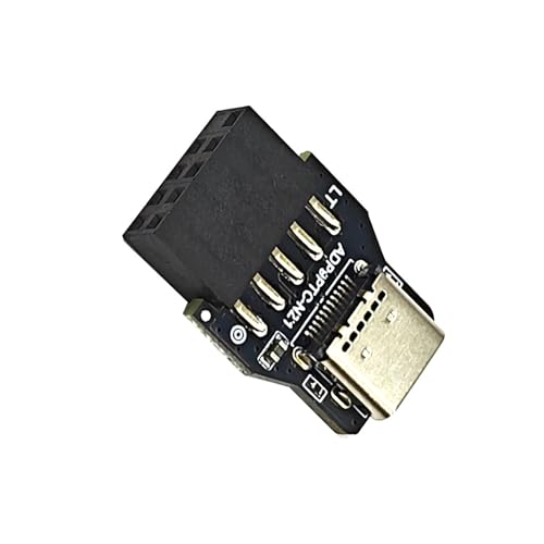 Motherboard USB 2.0 9Pin auf USB C Front Connector Konverter USB 2.0 Header-Adapter USB 2.0 Extender Card Port für PC von DAYnagh