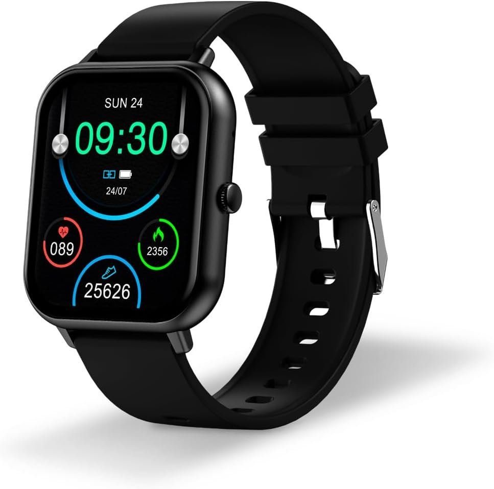 DCU Tecnologic Smartwatch (1,83 Zoll, Android, iOS), mit gebogenem Glas PRO, anpassbarer IP67 wasserdicht, 123 Sportmodi von DCU Tecnologic