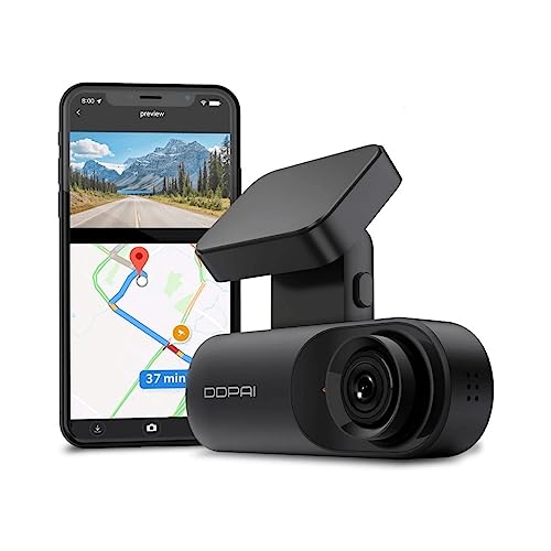 DDPAI Dash Cam Mola N3 GPS Front-Dashcam 1600p, 2K Dashcam Recorder Frontauto Unfall Armaturenbrett Kamera für Auto | Infrarot-Nachtsicht | GPS-Logging | 24-Stunden-Parkmodus | App WLAN | 128 GB max von DDPai