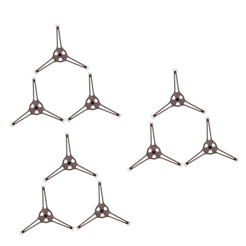 DECHOUS 9 Stk Mikrowellen-Plattenspieler Essenstablett Mikrowellen-Plattenteller aus Glas Warmhalteplatte Rollenstützring für Mikrowellentabletts Radring für Glasplatten von DECHOUS