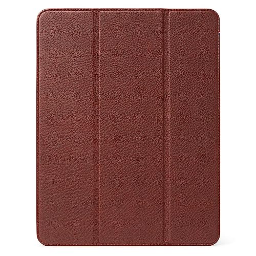 Decoded Slim Cover, Leder-Schutzhülle für iPad Pro 12,9" (2018–2021), braun von DECODED