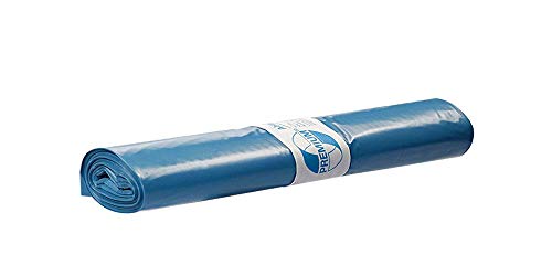 Abfallsäcke aus Recycling-LDPE 120 l, blau, 25 Stück/Rolle von DEISS