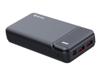 DENVER PQC-20007 - Powerbank - 20000 mAh - 3 A - 3 Ausgangsanschlüsse (2 x USB, USB-C) von DENVER