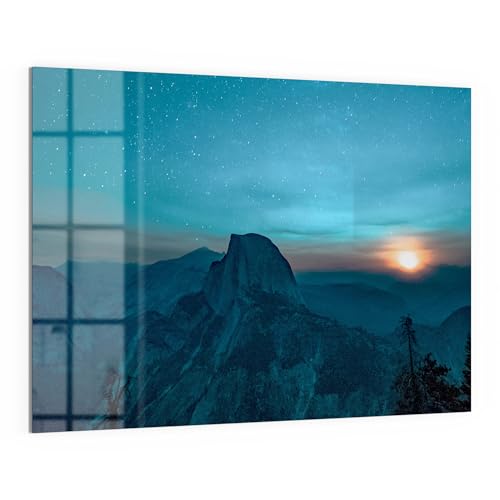 DEQORI Glas-Magnettafel | 120x90 cm cm groß | Motiv "Majestätischer Morgen" | Memo-Board aus Glas | Magnetboard inkl. Magnete, Stift & Tuch für Küche & Büro | Tafel magnetisch & beschreibbar von DEQORI