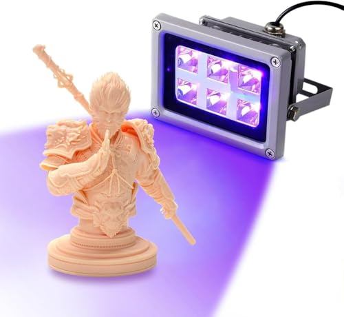 DERUC 3D Drucker Resin UV Lampe 405nm, UV-Harz-Härtungslicht für SLA/DLP/LCD-3D-Druck, UV Harz-Härten Licht mit 60 W DERUC 3D Drucker Resin UV Lampe 405nm, UV-Harz-Härtungslicht für SLA/DLP/LCD-3D-Druck, UV Harz-Härten Licht mit 60 W von DERUC