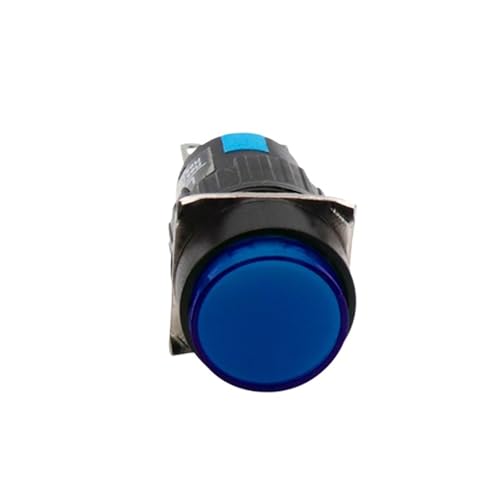 1NO1NC 12V 24V 220V momentary Illuminuted Maintain Push Button Switches 16MM Latching Push Button lam with light LA16 LED DERYLFGND(Blue,LATCHING_12V) von DERYLFGND