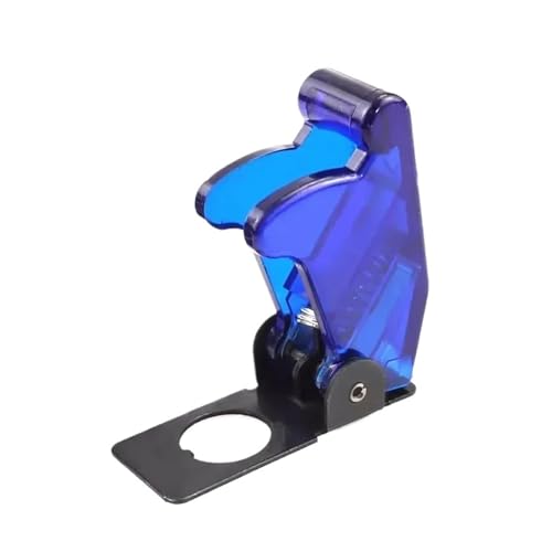 5/20Sets 20A 12V LED Toggle Switch Illuminated Toggle Switch Control ON/OFF + Aircraft Missile Style Flip Up Cover DERYLFGND(Blue lid,20 Sets) von DERYLFGND