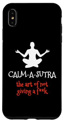 Calm a sutra the art of not give a fuck yoga meditation Hülle für iPhone XS Max von DESI ATTITUDE