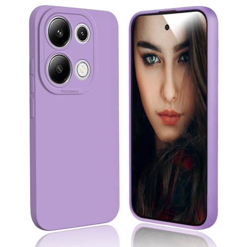 DESSEN Hülle für Xiaomi Redmi Note 13 Pro 4G / Poco M6 Pro 4G Handyhülle - Silikon Schutzhülle Stoßfest Kameraschutz Protection Case Dünn Weiche TPU Bumper Cover Anti-Fingerabdruck, Lila von DESSEN