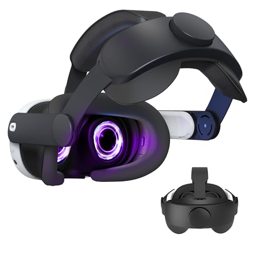 DEVASO Elite Strap für Meta Quest 3, Verstellbarer Bequemer Headstrap für Oculus Quest 3, Verbesserte Unterstützung und Leichtes Design, VR Zubehör für Meta Quest 3 von DEVASO