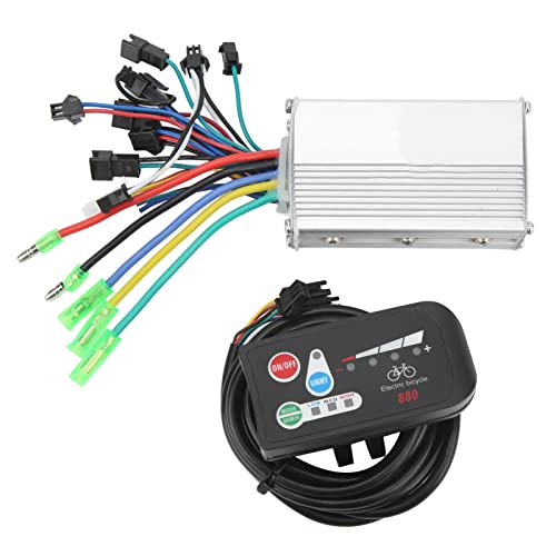 Elektrisches Fahrrad Brushless Controller Kit, DEWIN 36V Motor Brushless Controller 250W 350W mit 880 LED Display Meter Motor Controller Kit für Elektromobil von DEWIN