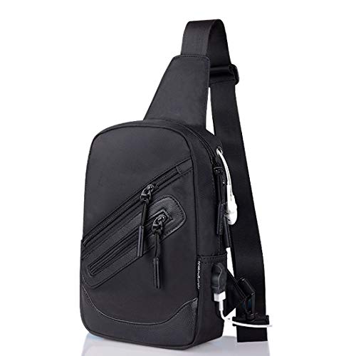 DFV mobile - Rucksack Tasche Umhängetasche Nylon kompatibel mit Ebook, Tablet und für Lenovo SMART TAB M8 LTE (2019) - Schwarz von DFV mobile