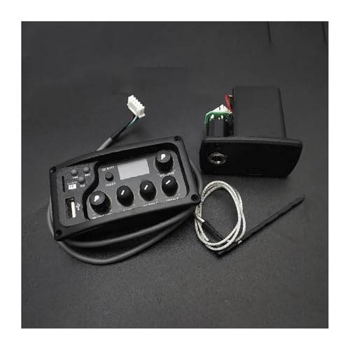 3-Band-EQ Mit Tuner Und MP3-Player, Akustikgitarre, MP3-Equalizer, Musiklautstärke, Bass, Mittlere Höhen, Präsenz von DGRTYG