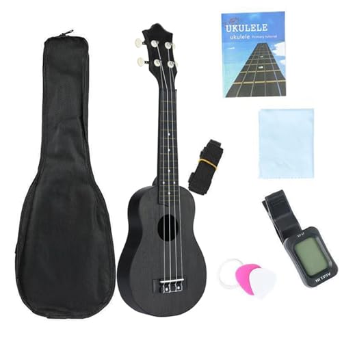 Voll Ausgestattete Ukulele Aus Kunststoffholz + Gigbag + Stimmgerät + Gurt + Tuch + Englisches Handbuch(2) von DGRTYG