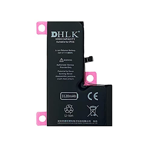 DHLK® TI Line Akku Batterie mit höher Kapazität kompatibel mit iPhone XS (A1920, A2097, A2098) - Kapazität 3120 mAh von DHLK