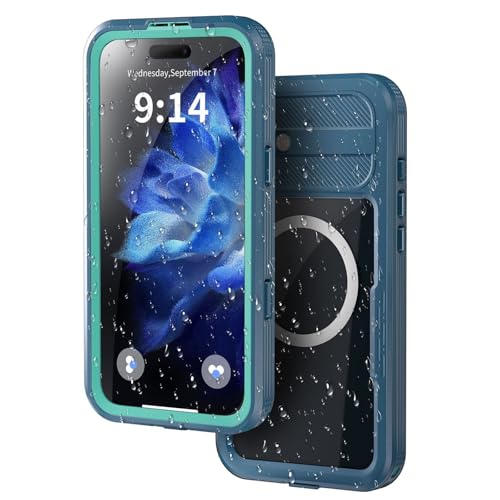 DHONGGY Schwarz, 16 Pro Max, wasserdichte Hülle für iPhone 16ProMax/16Plus/16Pro/16, Magnetische Bildschirms chutz Abdeckung, Staub dichtes, stoß festes, Robustes, Robustes Gehäuse von DHONGGY