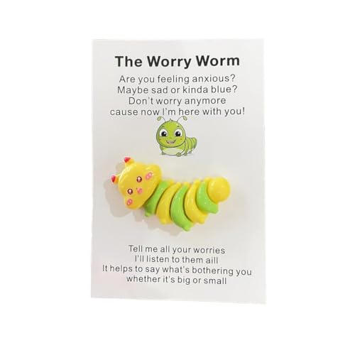 Pocket Hug Worm Token Bulk, kleine Taschenumarmung Geschenke mit Grußkarten, emotionale Geschenke, Dankeschöne, Würmer Geschenke mit Umarmungsunterstützung von DHliIQQ