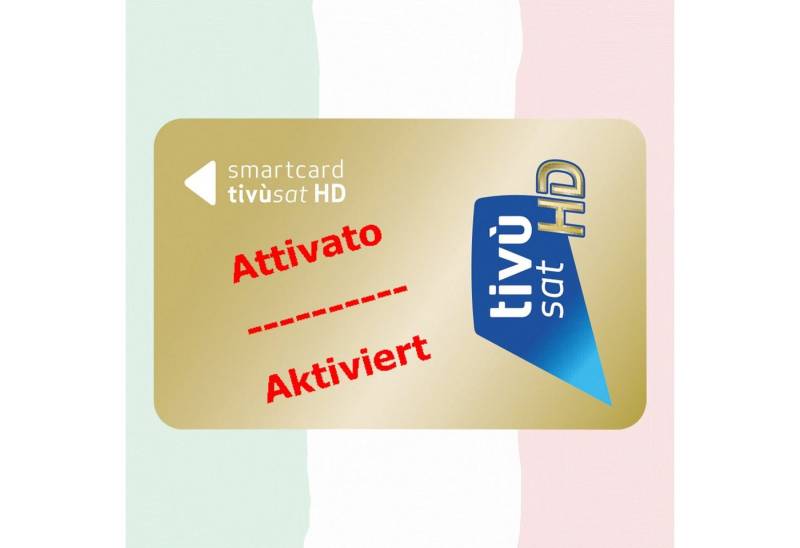 DIGIQuest HD Gold Smartkarte (Karte aktiviert) - Italienische HD / 4K Sender SAT-Receiver von DIGIQuest