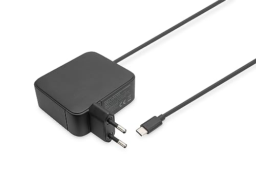 DIGITUS 100W GaN USB-C Notebook Ladegerät - Galliumnitrid-Technologie - Power Delivery 3.0-1,2m Kabellänge - auch für Smartphones und Tablets - schwarz von DIGITUS