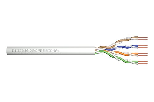 DIGITUS 305 m Cat 5e Netzwerkkabel - U-UTP Simplex - BauPVO Eca - PVC Mantel - 100 MHz Kupfer AWG 24/1 - PoE Kompatibel - LAN Kabel Verlegekabel Ethernet Kabel - Grau DIGITUS 305 m Cat 5e Netzwerkkabel - U-UTP Simplex - BauPVO Eca - PVC Mantel - 100 MHz Kupfer AWG 24/1 - PoE Kompatibel - LAN Kabel Verlegekabel Ethernet Kabel - Grau von DIGITUS