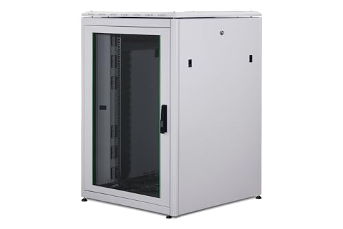 DIGITUS Netzwerkschrank - 19-Zoll Rack 22HE - 80x80 cm - Unique Serie - Traglast 800 kg - Nutztiefe 743 mm - Grau DIGITUS Netzwerkschrank - 19-Zoll Rack 22HE - 80x80 cm - Unique Serie - Traglast 800 kg - Nutztiefe 743 mm - Grau von DIGITUS