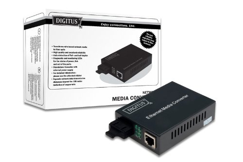 Digitus DN-82121 Gigabit Ethernet Medienkonverter SC/RJ45 von DIGITUS