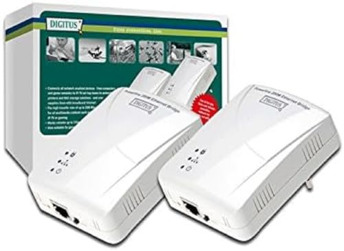 Digitus Ethernet Adapter Netz Powerline 200Mb Starter Kit (Netzwerk aus der Steckdose) von DIGITUS