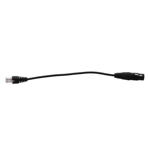 DIKACA 3 Netzwerkkabel Auf Xlr Xlr-stecker Auf Buchse Aufnahme-xlr-kabel Xlr Stecker Auf Buchse Adapter Xlr-mikrofonkabel Xlr-splitter Mikrofon-anschlusskabel Audiokabel Kupfer Black von DIKACA