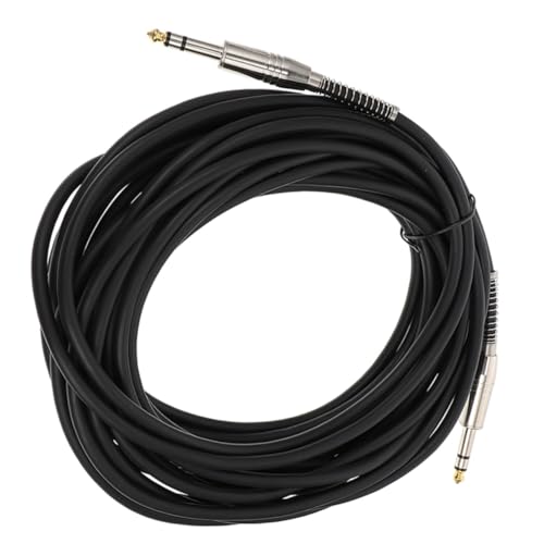 DIKACA Gitarren-Audiokabel Bass-Audiokabel Stereo-Audiokabel Professionelles Audiokabel gitarrenkabel guitar cable Audioverbindungskabel Gitarrenversorgung Umweltschutz-PVC Black von DIKACA