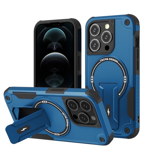 Panzerhülle für iPhone 12 Pro Max Hülle mit Ständer, Heavy Duty Schutzhülle für iPhone 12 Pro Max Hülle, Ganzkörper Militärischer Robust Stoßfest Handyhülle für iPhone 12 Pro Max Case, 6,7 Zoll von DIMIYER