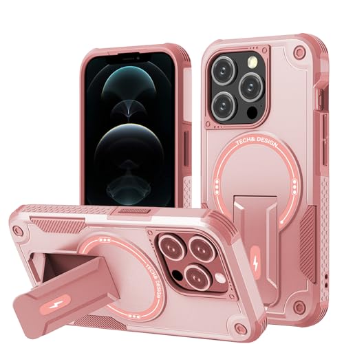 Panzerhülle für iPhone 12 Pro Max Hülle mit Ständer, Heavy Duty Schutzhülle für iPhone 12 Pro Max Hülle, Ganzkörper Militärischer Robust Stoßfest Handyhülle für iPhone 12 Pro Max Case, 6,7 Zoll von DIMIYER