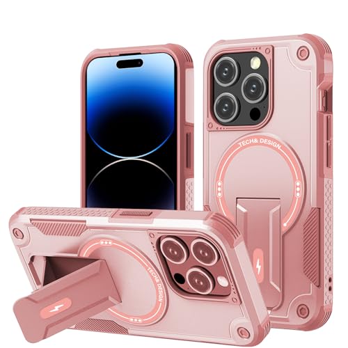 DIMIYER Panzerhülle für iPhone 14 Pro Hülle mit Ständer, Heavy Duty Schutzhülle für iPhone 14 Pro Hülle, Ganzkörper Militärischer Robust Stoßfest Handyhülle für iPhone 14 Pro Case, 6,1 Zoll von DIMIYER