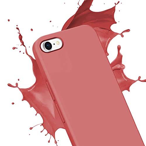 Liquid Silikon für iPhone SE 2022/2020 Hülle, für iPhone 8/7 Hülle[3 Schicht Schützen]Handyhülle für iPhone SE/7/8 Hülle Flüssige Siliko Weiches Mikrofaser-Futter Soft Gel Gummi Case für iPhone 7/8/SE von DIMIYER