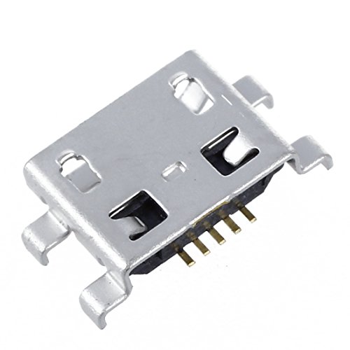 DINESA 10 Stück Typ B - USB 5Pin Stecker Ladegerät Stecker weiblich Silber von DINESA