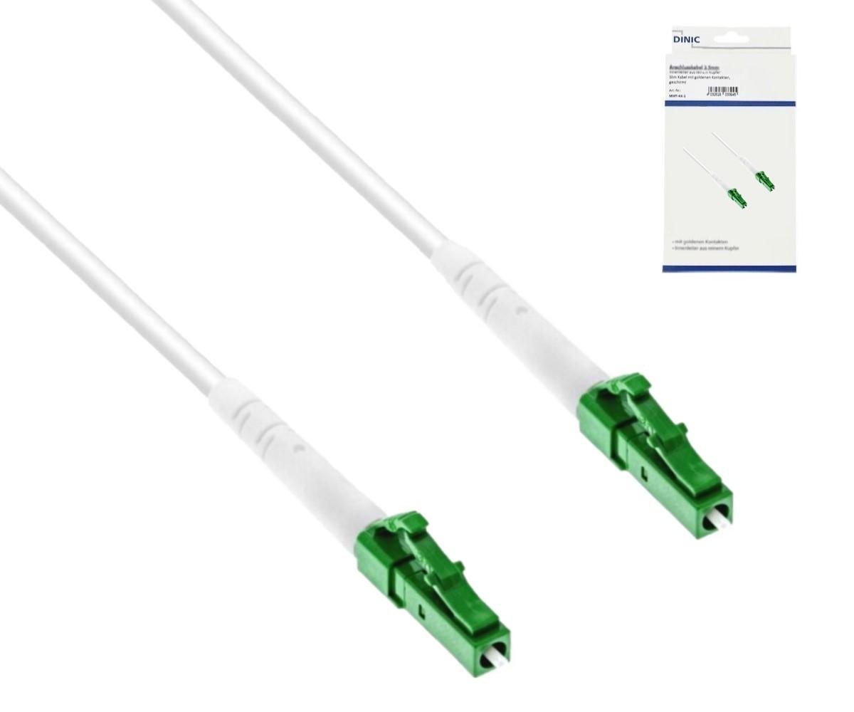 DINIC DINIC Anschlusskabel für Glasfaser-Router, Simplex, OS2, LC/APC 8° ... LAN-Kabel DINIC DINIC Anschlusskabel für Glasfaser-Router, Simplex, OS2, LC/APC 8° ... LAN-Kabel von DINIC