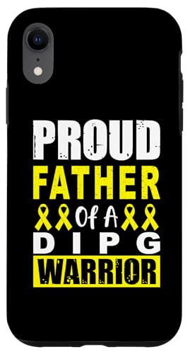 Hülle für iPhone XR Stolzer Vater eines DIPG-Kriegers Support DIPG Awareness Yellow von DIPG Awareness products (Lwaka)