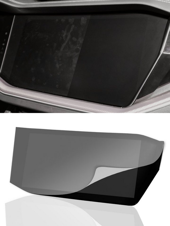 DISSKIN Volkswagen Touareg ab 05/2018, Displayschutzfolie, Anti-Fingerabdruck-Beschichtung, selbstheilend durch Wärme von DISSKIN
