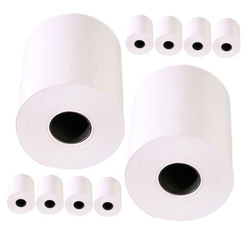 10 Rollen Thermopapier Thermodruckpapier -geldpapier Papier Für Thermodrucker Druckerpapier Quittungspapier Weiß DIYEAH von DIYEAH