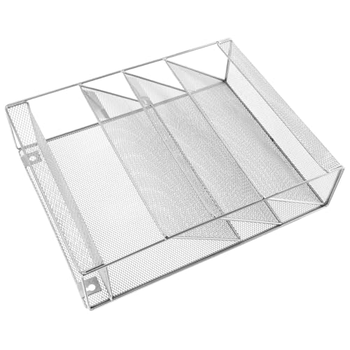 DIYEAH 1 Satz Für Aktenregale Wandorganisator Halter Für Kühlschrank Zeitschriftenhalter An Der Wand Organizer Zum Aufhängen Von Ordnern Hängende Datei Eisen Silver von DIYEAH