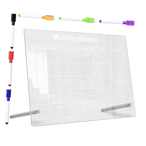 DIYEAH 1 Satz Transparente Schreibtafel Tisch-memoboard Bürobedarf Multifunktions-memoboard Studenten Liefern Desktop-memoboard Schulversorgung Tischplatte Schreibtafel Mit Stift Acryl von DIYEAH