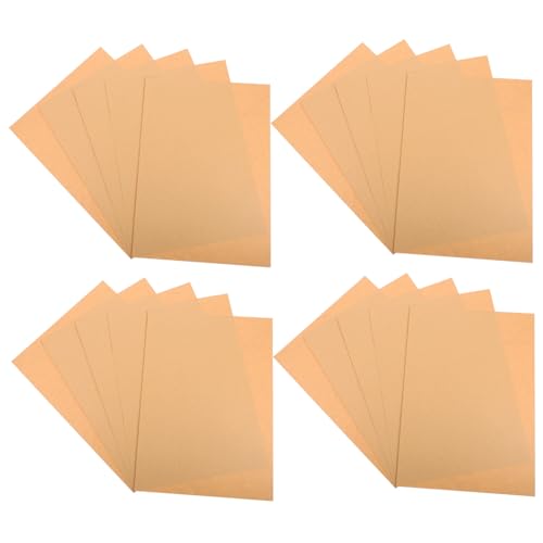 DIYEAH 20st Vintage-briefpapier Aus Kraftpapier Bastelpapier Papier Zum Schreiben Briefpapier Leer Brief Im Vintage-stil Antikes Papier Dekoratives Briefpapier Retro-briefpapier von DIYEAH