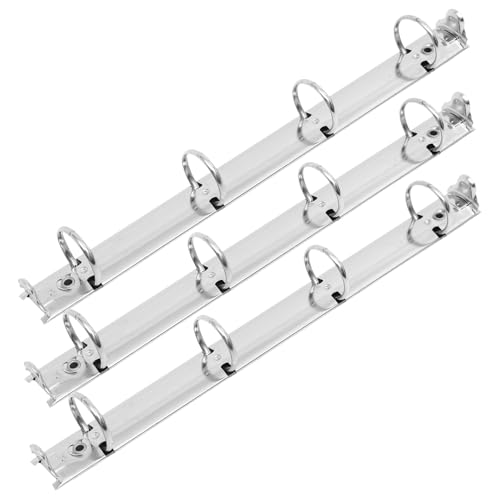 DIYEAH 3er Set A4 Metallloseblattordner Mit 4 öchern Hochwertige Binder Clips Für Notizbücher Und Dokumente Ideal Für Büro Und Schule Robuste Bindemechanik von DIYEAH