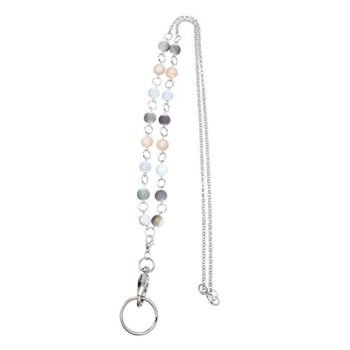 DIYEAH Zeugnis Lanyard Halskette ID-Karten-Kette Schlüsselband für ID-Karten ostern geschenktasche ostern Schlüsselband für Damenabzeichen Abzeichen Halskette Rostfreier Stahl von DIYEAH