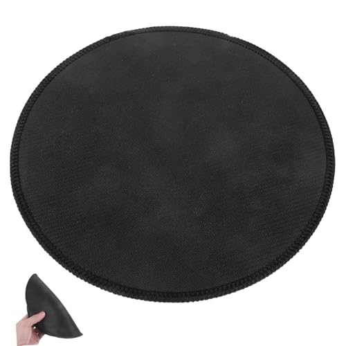 DIYEAH rundes Mauspad Gaming Mouse pad mouspadsgaming Mauspad mit abgerundeten Kanten Mauspad für Tablet kreisförmige Matte kleines rundes Mousepad Kreis-Mauspad Mauspad aus Gummi Black von DIYEAH